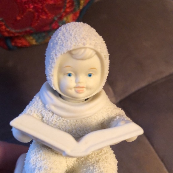 Vintage Dept. 56 Sno Babies Winter Tales Ceramic Figurine Music 🎶 Box - Picture 13 of 17